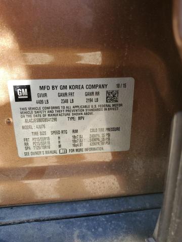 KL4CJESB0GB541290 - 2016 BUICK ENCORE 棕色 照片 13