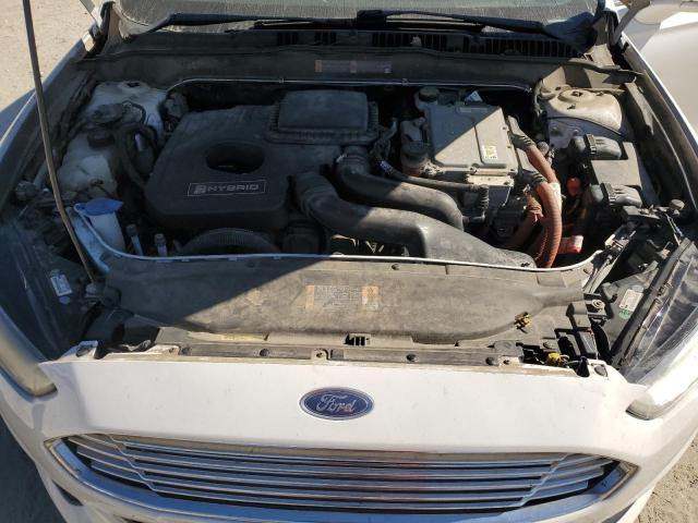 3FA6P0LUXDR206913 - 2013 FORD FUSION SE HYBRID WHITE photo 11