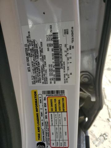 3FA6P0LUXDR206913 - 2013 FORD FUSION SE HYBRID WHITE photo 12