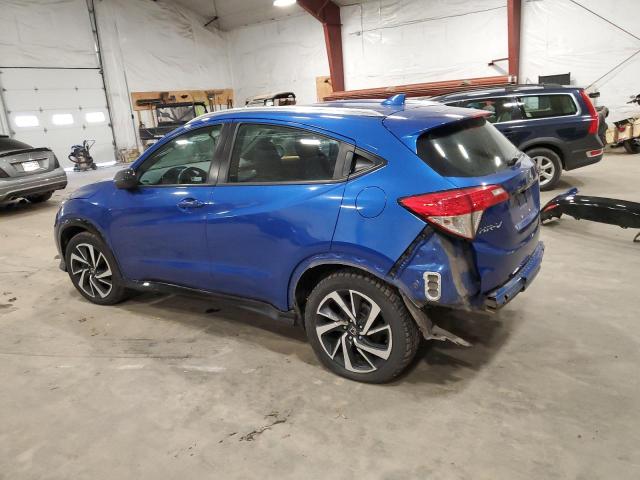 3CZRU6H12KG709694 - 2019 HONDA HR-V SPORT Bleu photo 2