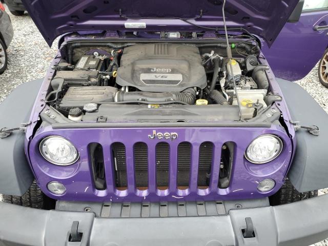 1C4BJWDG1HL709904 - 2017 JEEP WRANGLER U SPORT PURPLE photo 11