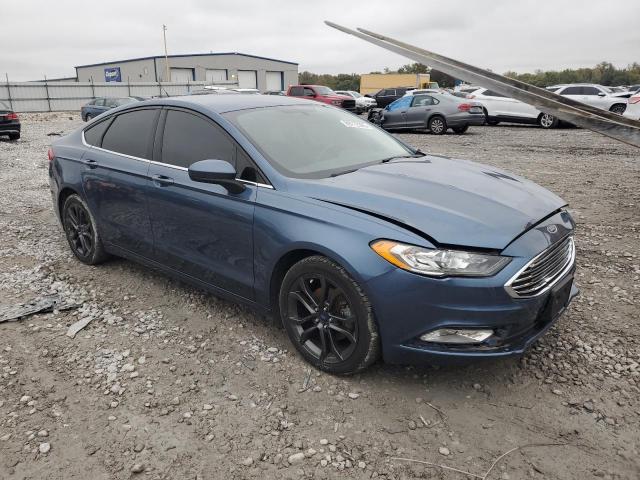 3FA6P0HD8JR245875 - 2018 FORD FUSION SE Көк фото 4