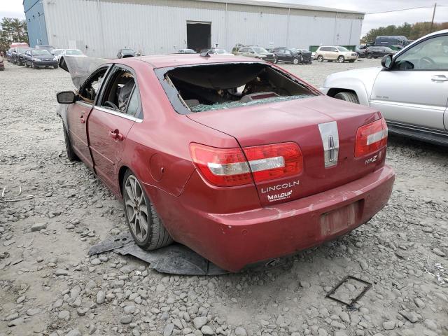 3LNHM26T18R629410 - 2008 LINCOLN MKZ RED photo 2