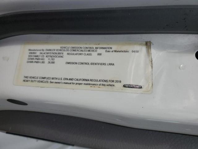 3ALACWFD7KDKJ8976 - 2019 FREIGHTLINER M2 106 MEDIUM DUTY WHITE photo 13