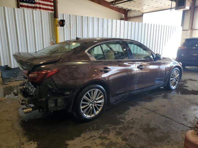 JN1EV7ARXJM431701 - 2018 INFINITI Q50 LUXE BROWN photo 3