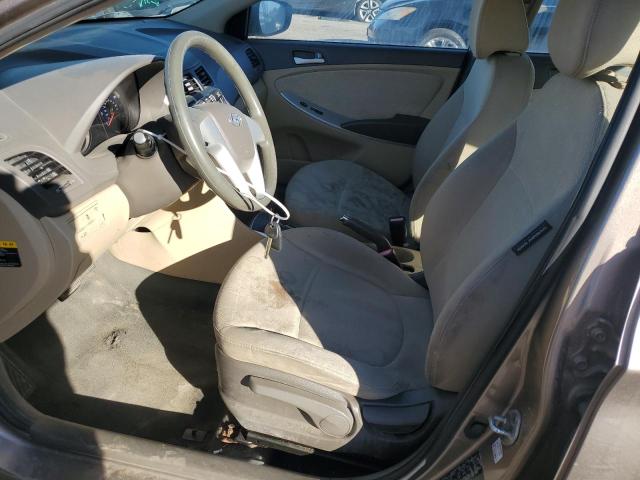 KMHCT4AE2DU317648 - 2013 HYUNDAI ACCENT GLS GRAY photo 7