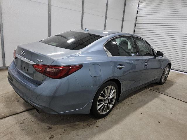 JN1EV7AP1JM350777 - 2018 INFINITI Q50 LUXE Көк фото 3