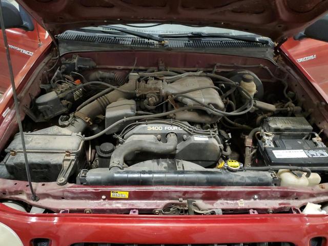 5TEHN72N72Z099053 - 2002 TOYOTA TACOMA DOUBLE CAB 红色 照片 11