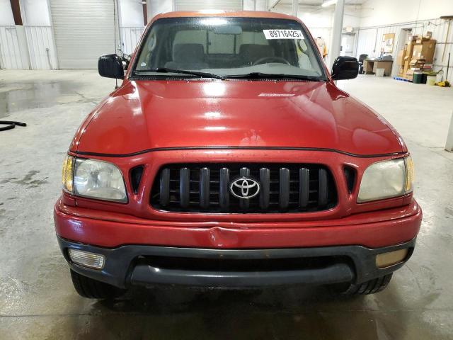 5TEHN72N72Z099053 - 2002 TOYOTA TACOMA DOUBLE CAB 红色 照片 5