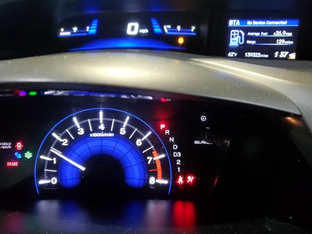 2HGFB2F95CH553203 - 2012 HONDA CIVIC EXL Gri fotoğraf 9