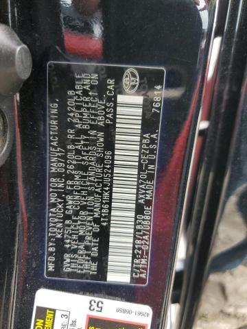 4T1B61HK4JU524096 - 2018 TOYOTA CAMRY XSE BLACK photo 12