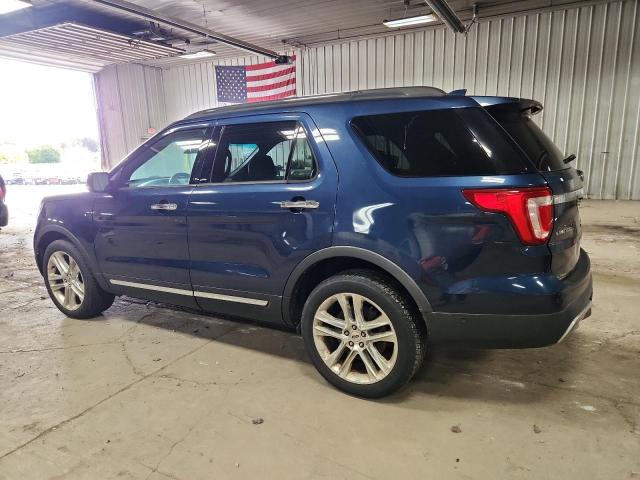 1FM5K8F87GGA02207 - 2016 FORD EXPLORER LIMITED BLUE photo 2