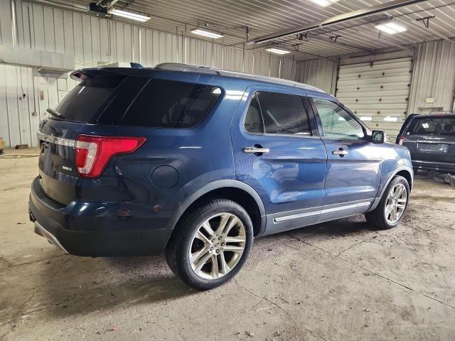 1FM5K8F87GGA02207 - 2016 FORD EXPLORER LIMITED BLUE photo 3