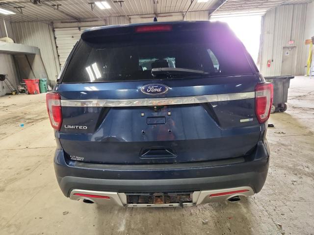 1FM5K8F87GGA02207 - 2016 FORD EXPLORER LIMITED BLUE photo 6