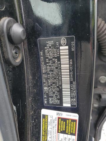 4T1BK46K28U572478 - 2008 TOYOTA CAMRY LE BLACK photo 12