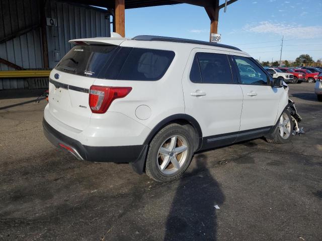 1FM5K8D88HGA99406 - 2017 FORD EXPLORER XLT Weiß Foto 3