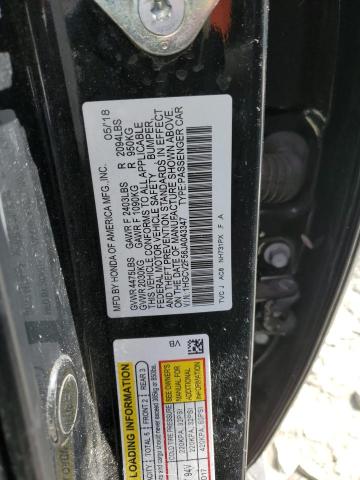 1HGCV2F56JA043347 - 2018 HONDA ACCORD EXL 黑色 照片 12