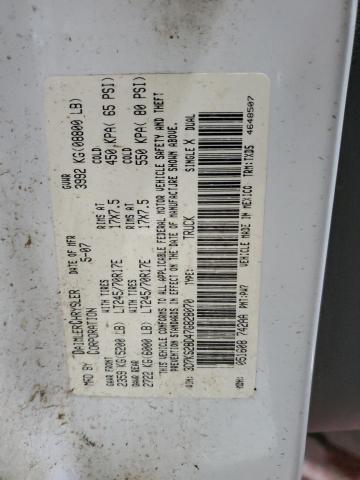 3D7KS28D47G828070 - 2007 DODGE RAM 2500 ST WHITE photo 13