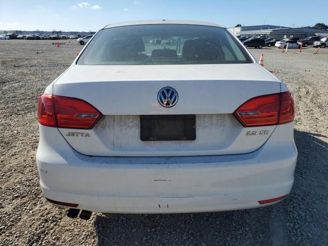 3VWBP7AJ8CM040880 - 2012 VOLKSWAGEN JETTA SE WHITE photo 6
