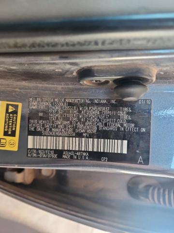 5TDZA3EH0AS002558 - 2010 TOYOTA HIGHLANDER GRAY photo 13