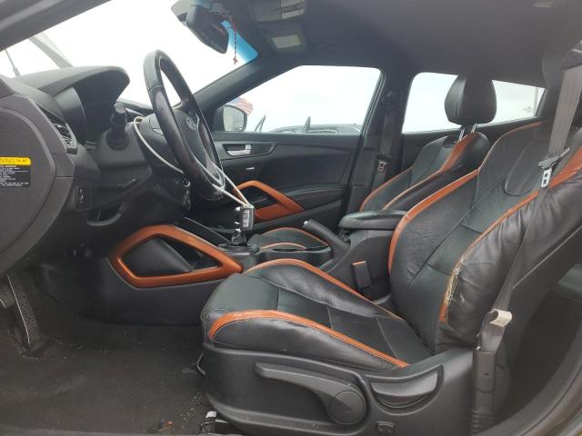 KMHTC6AE8GU274868 - 2016 HYUNDAI VELOSTER TURBO BLACK photo 7