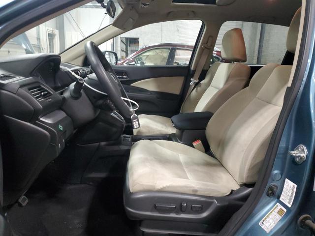 5J6RM4H57FL093703 - 2015 HONDA CR-V EX BLUE photo 7
