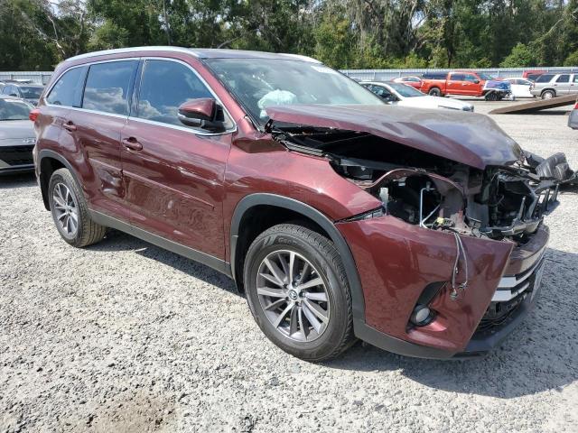 5TDJZRFH1KS991009 - 2019 TOYOTA HIGHLANDER SE ბურგუნდია ფოტო 4
