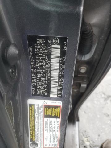 4T1BF1FK2DU639626 - 2013 TOYOTA CAMRY L GRAY photo 12