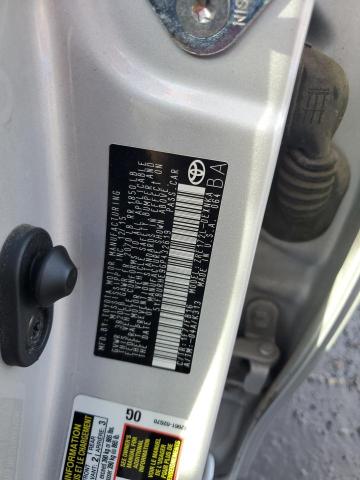 5YFBURHE9GP432619 - 2016 TOYOTA COROLLA L SILVER photo 12