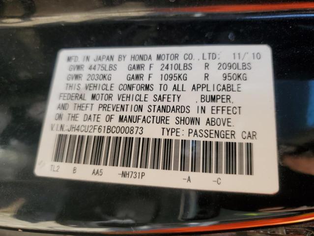 JH4CU2F61BC000873 - 2011 ACURA TSX BLACK photo 13