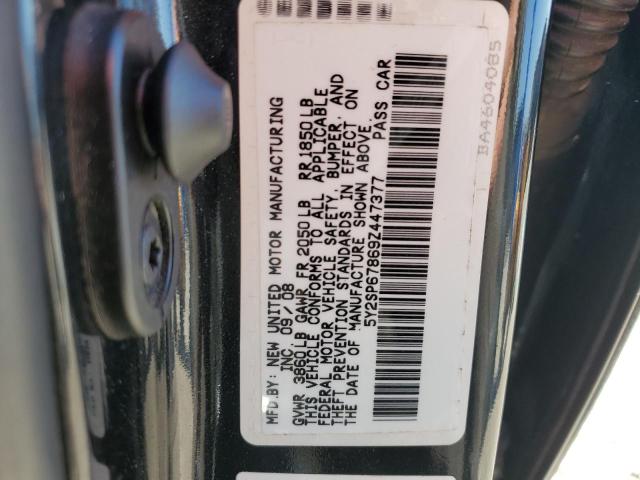 5Y2SP67869Z447377 - 2009 PONTIAC VIBE BLACK photo 13