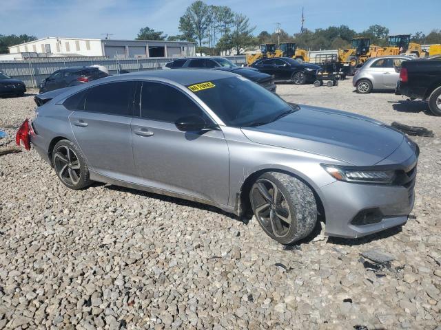 1HGCV1F39NA050033 - 2022 HONDA ACCORD SPORT SILVER photo 4