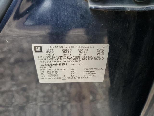 2GNALAEK9F6236083 - 2015 CHEVROLET EQUINOX LS BLUE photo 12