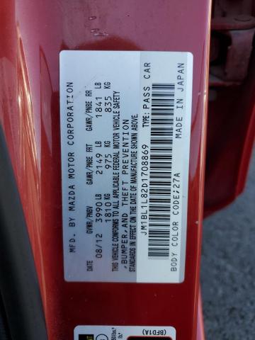 JM1BL1L82D1708869 - 2013 MAZDA 3 I Qırmızı foto 12