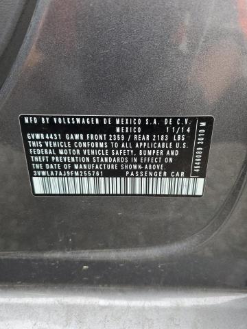 3VWLA7AJ9FM255761 - 2015 VOLKSWAGEN JETTA TDI 灰色 照片 13