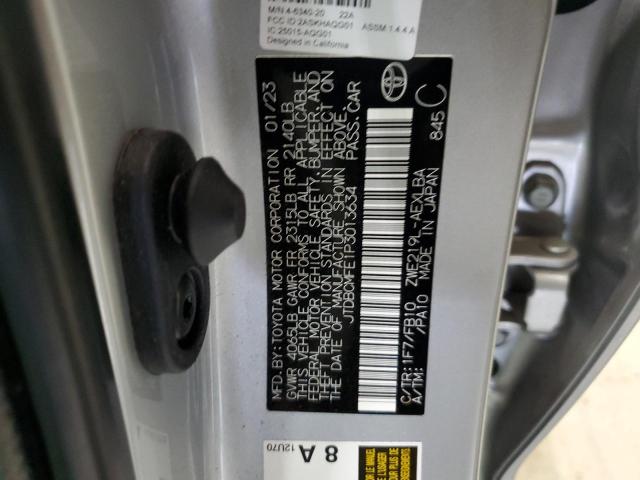 JTDBCMFE1P3013634 - 2023 TOYOTA COROLLA LE Gümüş foto 12