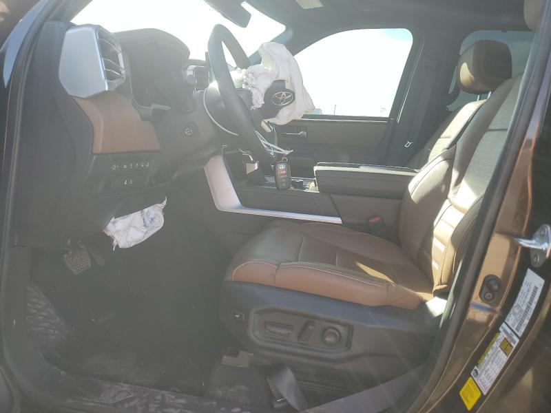 5TFMA5DB9RX191221 - 2024 TOYOTA TUNDRA CREWMAX PLATINUM Marrón foto 7