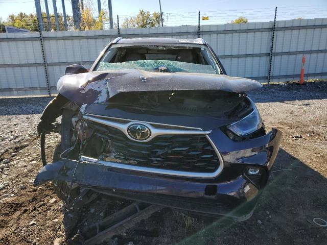 5TDGZRBH6MS537566 - 2021 TOYOTA HIGHLANDER XLE Azul foto 5