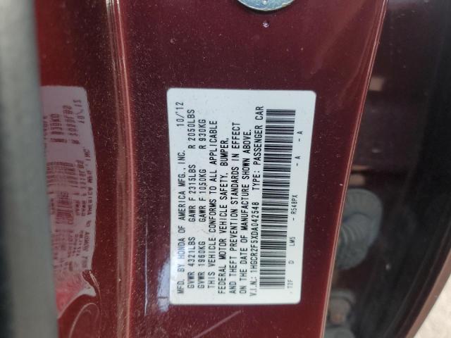 1HGCR2F5XDA042548 - 2013 HONDA ACCORD SPORT Bordeaux Foto 12