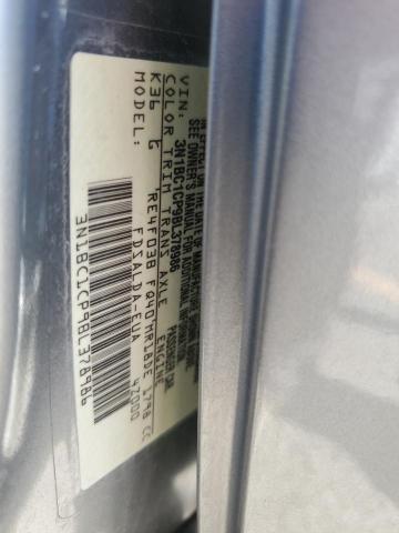 3N1BC1CP9BL378986 - 2011 NISSAN VERSA S GRAY photo 13