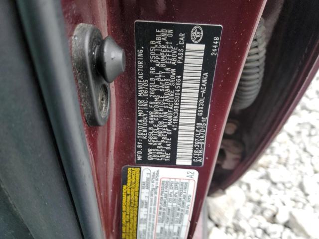 4T1BK36B85U045664 - 2005 TOYOTA AVALON XL BURGUNDY photo 13