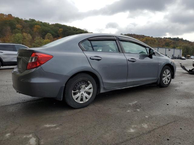 19XFB2F52CE087883 - 2012 HONDA CIVIC LX GRAY photo 3