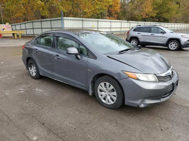 19XFB2F52CE087883 - 2012 HONDA CIVIC LX GRAY photo 4