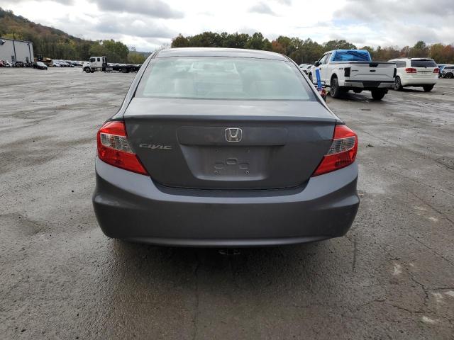 19XFB2F52CE087883 - 2012 HONDA CIVIC LX GRAY photo 6