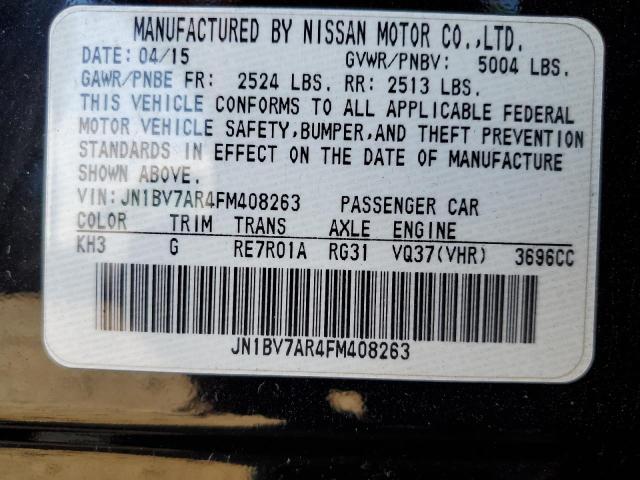 JN1BV7AR4FM408263 - 2015 INFINITI Q50 BASE Schwarz Foto 13