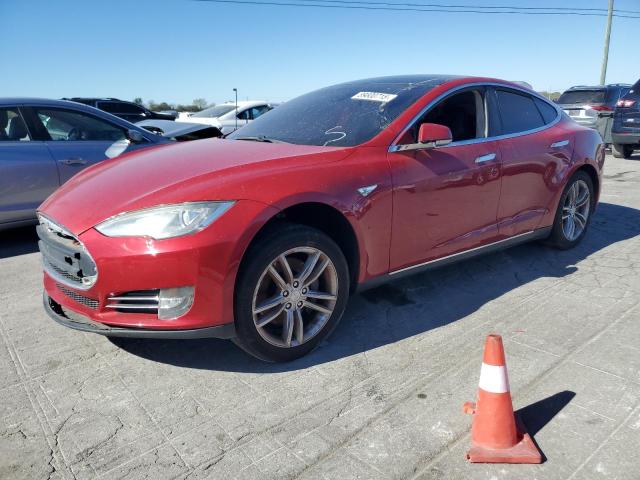 5YJSA1CP7DFP09567 - 2013 TESLA MODEL S Rojo foto 1