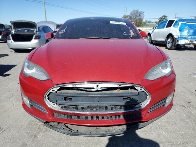 5YJSA1CP7DFP09567 - 2013 TESLA MODEL S Rojo foto 5