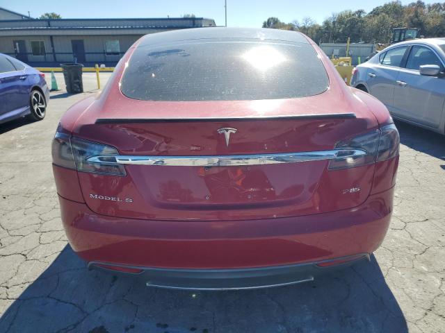 5YJSA1CP7DFP09567 - 2013 TESLA MODEL S Rojo foto 6