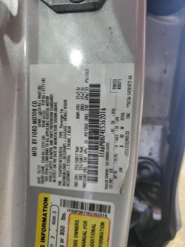 1FA6P0H74E5362016 - 2014 FORD FUSION SE 银色 照片 12