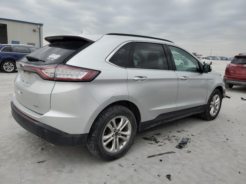 2FMPK3J83GBC17397 - 2016 FORD EDGE SEL SILVER photo 3